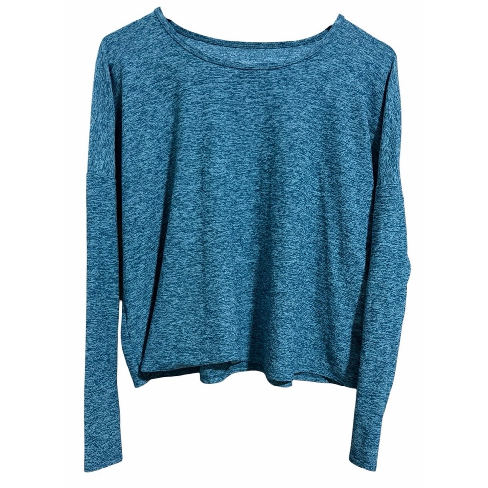 Beyond Yoga Featherweight Daydreamer Pullover Heathered Blue Women's Size Medium